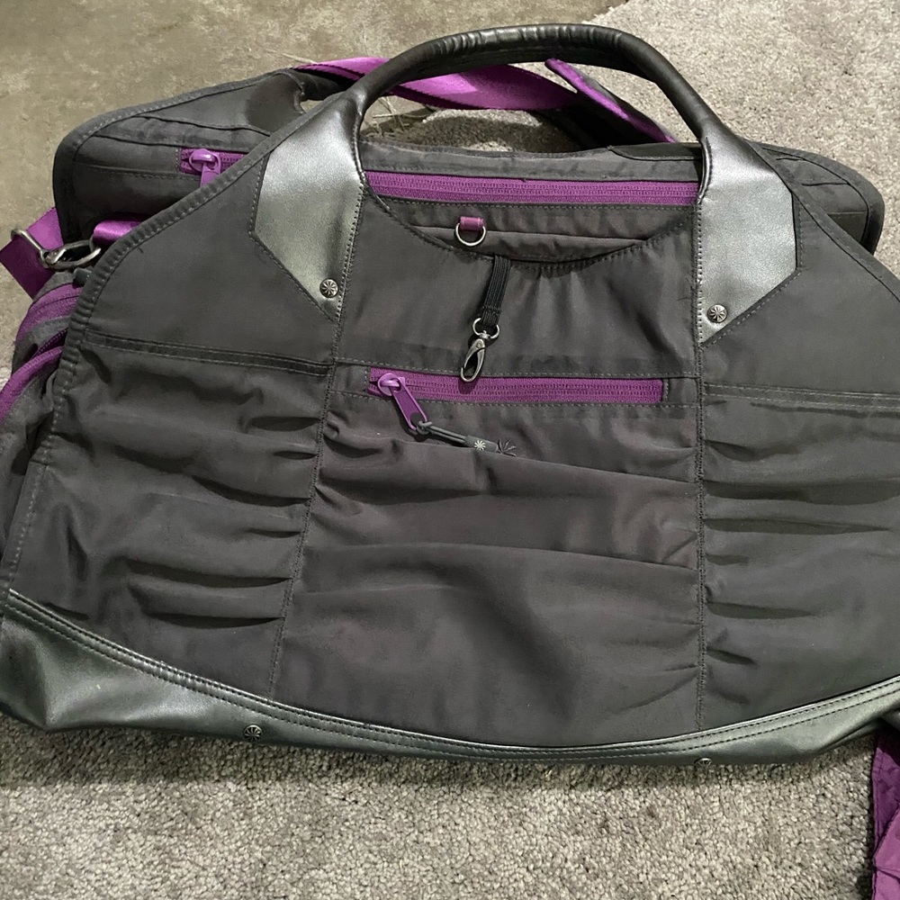 Athleta Grey gym bag